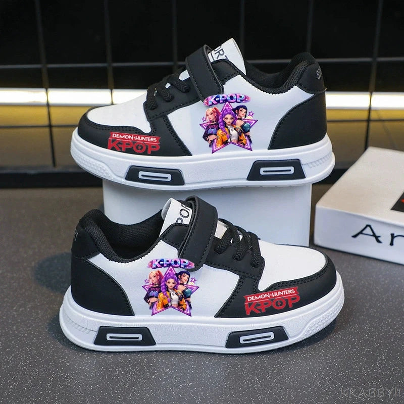 Kpop Demon Hunter Children's Sneakers Kids Fashion Non-slip Casual Shoes Boys Girls Breathable Sneakers Toddlers Outdoor Shoes