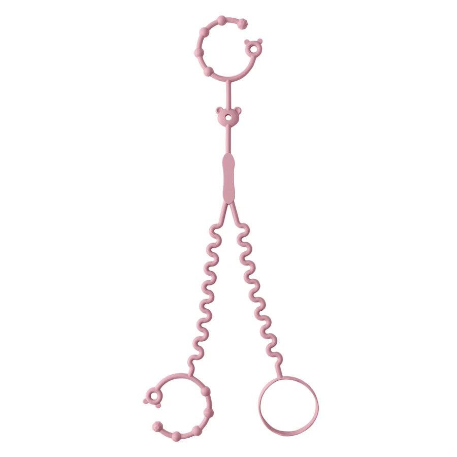 New 1PC Baby Pacifier Chain With 2 Clips Infant Bottle Chain Adjustable Silicone Pacifier Chain Teether Toy Stroller Accessories