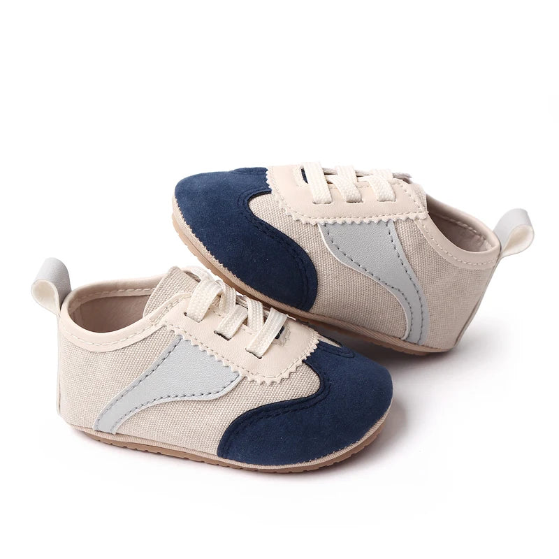 Baby Step Front Shoes Soft-bottom Anti-slip Shoes for Newborns Aged 0-12 Months Classic Children's Canvas Shoes BC2292