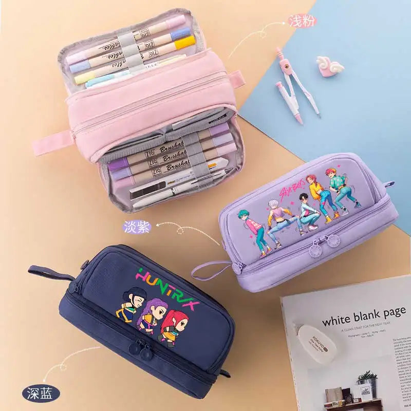 Demon Hunters Pencil Case – Multi-Functional Stationery Storage Bag - I YAN