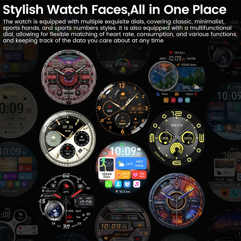 Android and ios Smart Watch Men AMOLED Screen GPS Motion trajectory Heart Rate Bluetooth Calls SmartWatch Waterproof