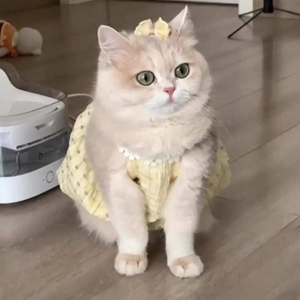 Fashion Dot Pet Dog Dress Sleeveless Summer Clothes Cat Princess Dresses Slim Style Pet Clothes Chihuahua Bichon French Bulldog