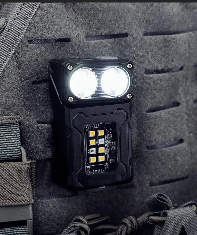 Tactical Edc Flashlight Light Portable Multifunctional Torch USB Rechargeable Outdoor Camping Emergency Light Fishing Lanter