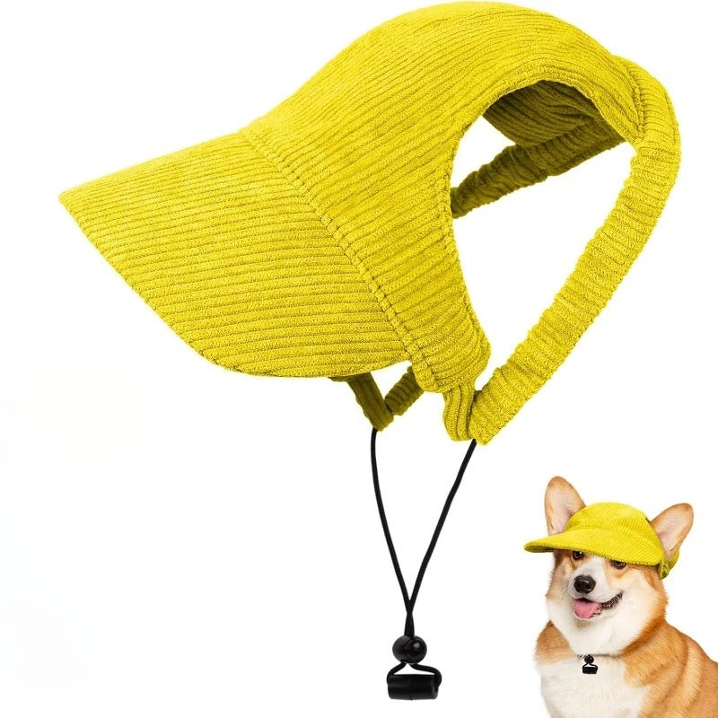Adjustable Dog Baseball Cap Fashion Soft Breathable Pet Sun Protection Hat with Ear Holes Dog Parent-Child Hat For Dogs Cats