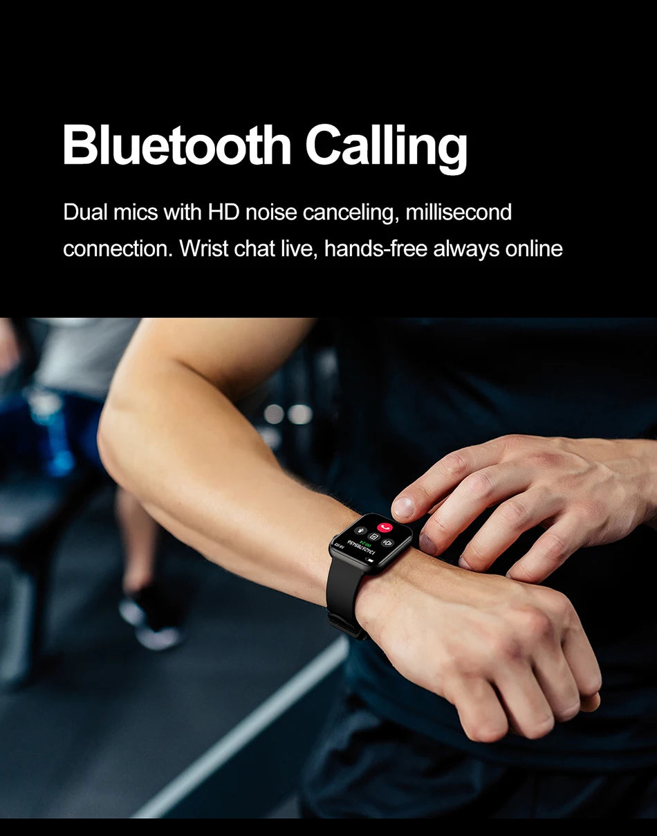 New Smart Watch Full Touch Screen Bluetooth Call AI Voice Heart Rate Waterproof Watches Sports Bracelet Smartwatch Women