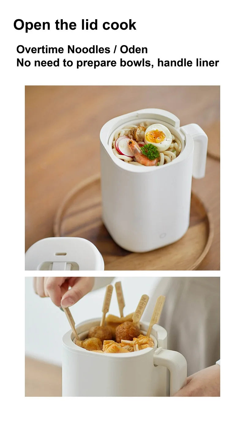 800ml Mini Electric Lunch Box Multi-functional Ceramic Non-stick Fast Rice Cooker Portable Automatic Keep Warm Rice Cooker 220V
