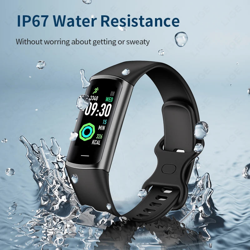 LIGE Smartwatch Sports Fitness Tracker Smart Watch For Men Women Heart Rate Blood Oxygen Sleep Monitor Waterproof Smart Bracelet