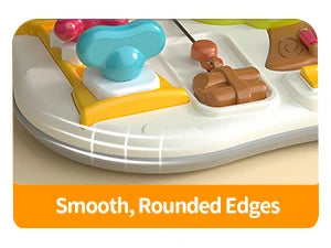 Montessori busy board sensory toy for toddlers with music and LED lights, ideal for 2+ year old boys and girls, by I YAN.
