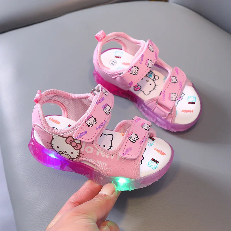 New cartoon girls Kuromi Kitty princess cute Sandals  non-slip soft Casual Shoes