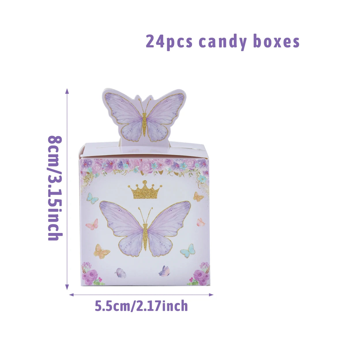 Butterfly Birthday Party Decoration Kids Girls Butterfly Party Disposable Tableware Paper Cup Plate Birthday Baby Shower Party - I YAN