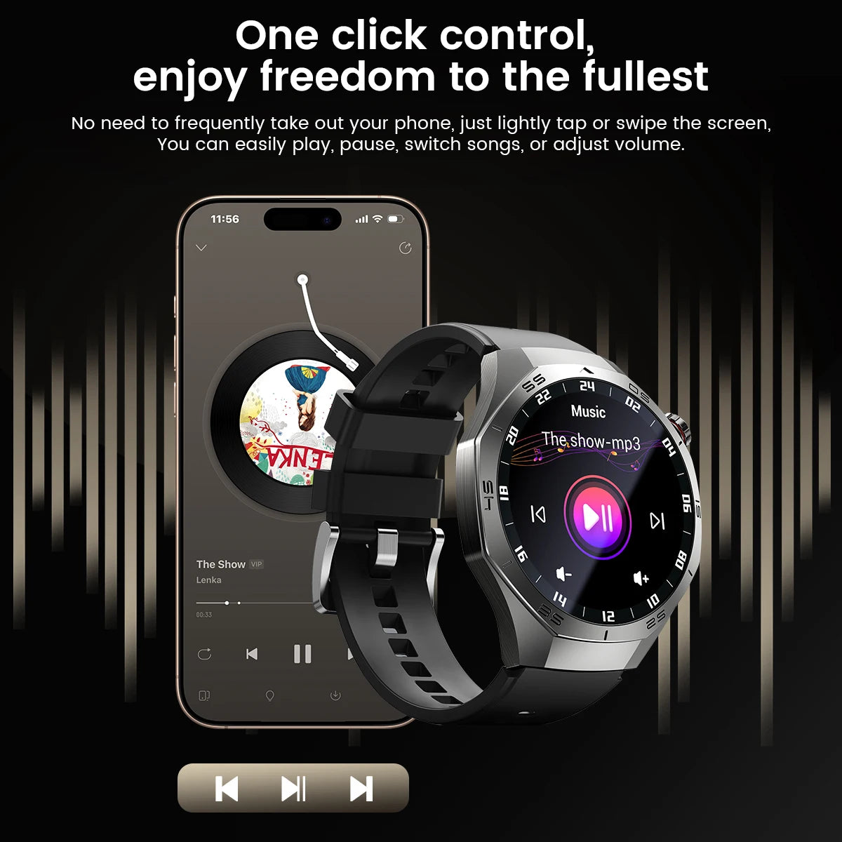 Android and ios Smart Watch Men AMOLED Screen GPS Motion trajectory Heart Rate Bluetooth Calls SmartWatch Waterproof