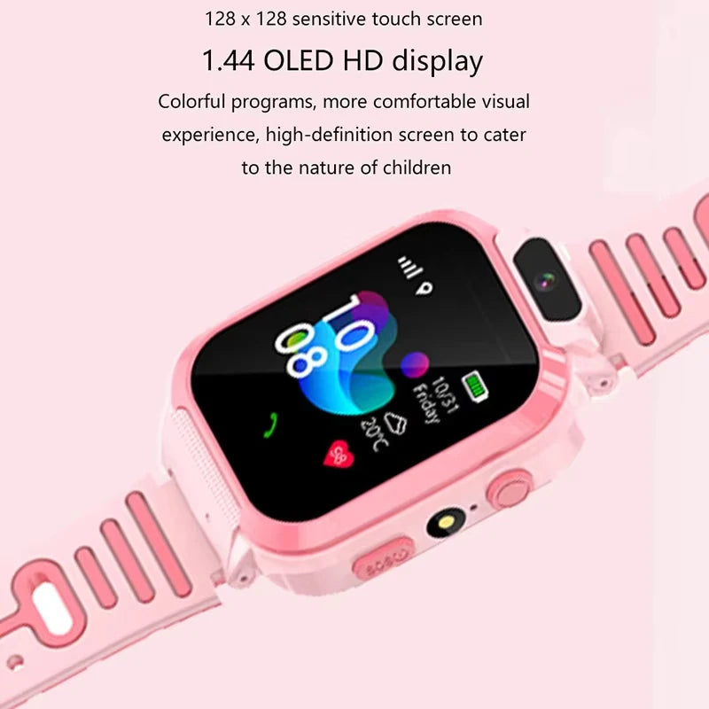 Kids Smart Watch SOS GPS Location Phone Call Sim Card Child Smart Watch Camera Waterproof Upgrade Watch For Kids Gift
