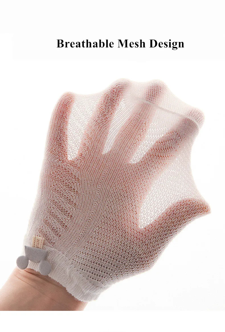 4Pairs/Lot Summer Baby Mesh Thin Socks Cartoon Soft Cotton Newborn Sock Princess Infant Toddler Girls Cute Breathable Socks