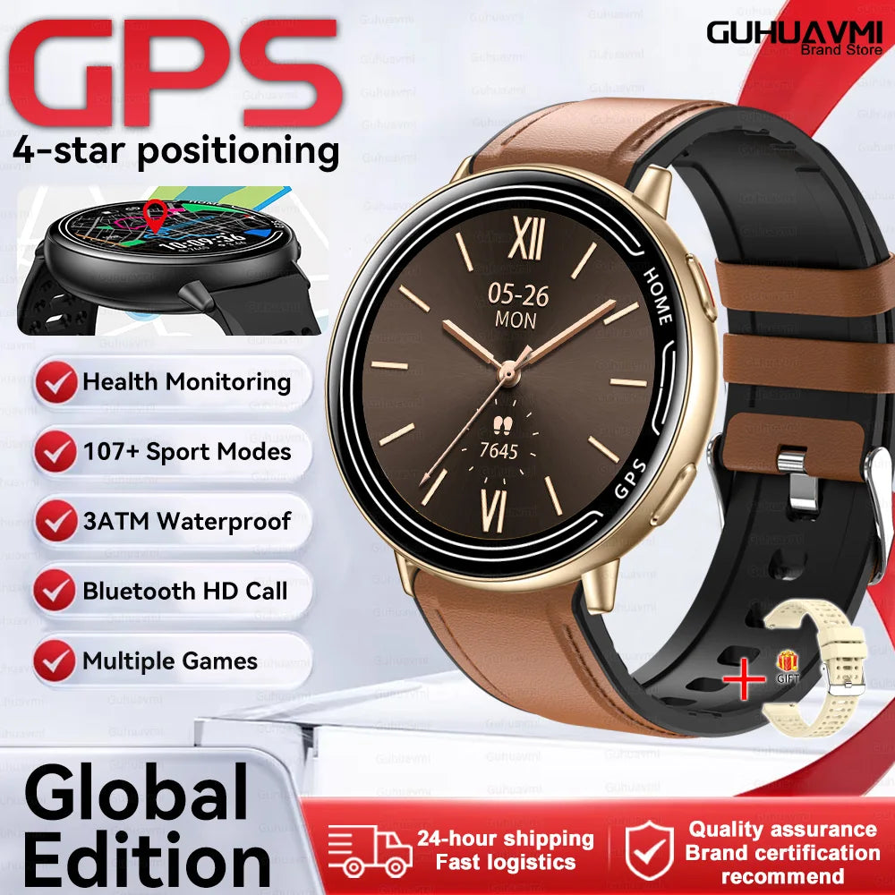 Elegant Women Smartwatch 2026 New 1.39'' AMOLED Screen Bluetooth Call Heart Rate Women's Health IP68 Waterproof Fashion Watches