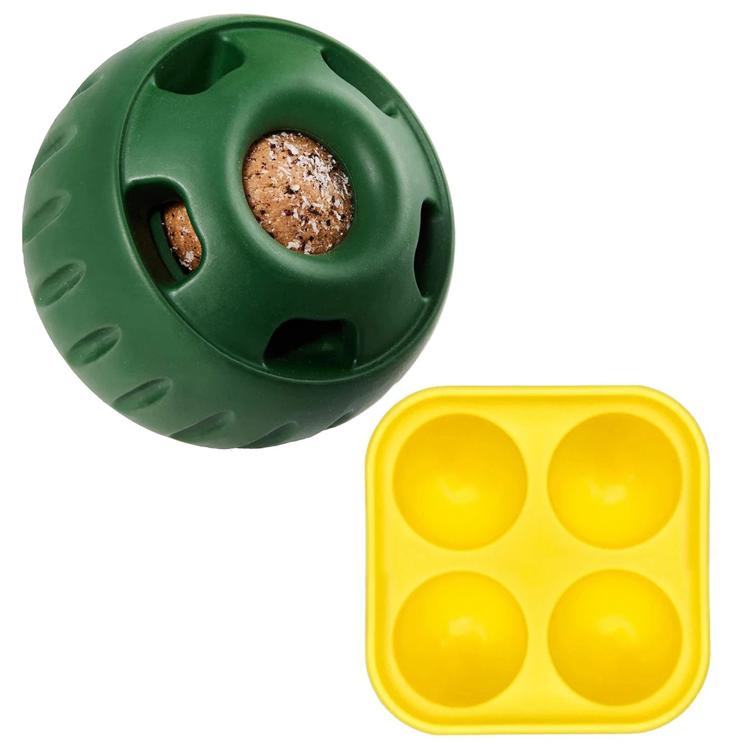 Silicone Dog Chew Toy with Treat Dispenser – Interactive Puzzle Toy for Dogs