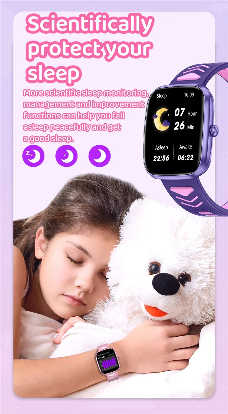 Kids Smartwatch Teenage Pedometer Sports Children Smartwatch – Wireless Calling Student Gift for Boys & Girls - I YAN
