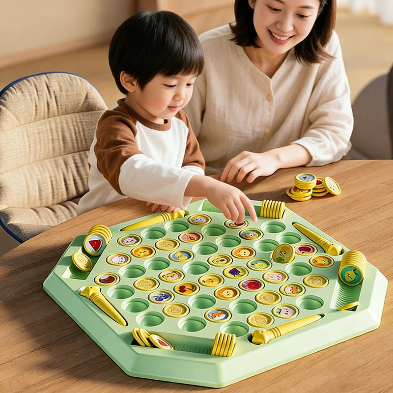 Animal Flip Chess Fun Memory Game Board Games Parent-Child Interactive Family Party Board Games Children Adult Social Table Game