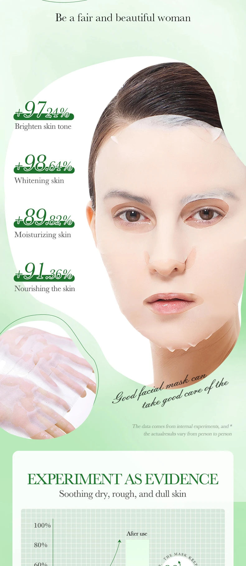 10pcs SADOER Fruit Floral Fragrance Face Mask Moisturizing Anti Wrinkle Hydrating Chamomile Facial Masks Skin Care
