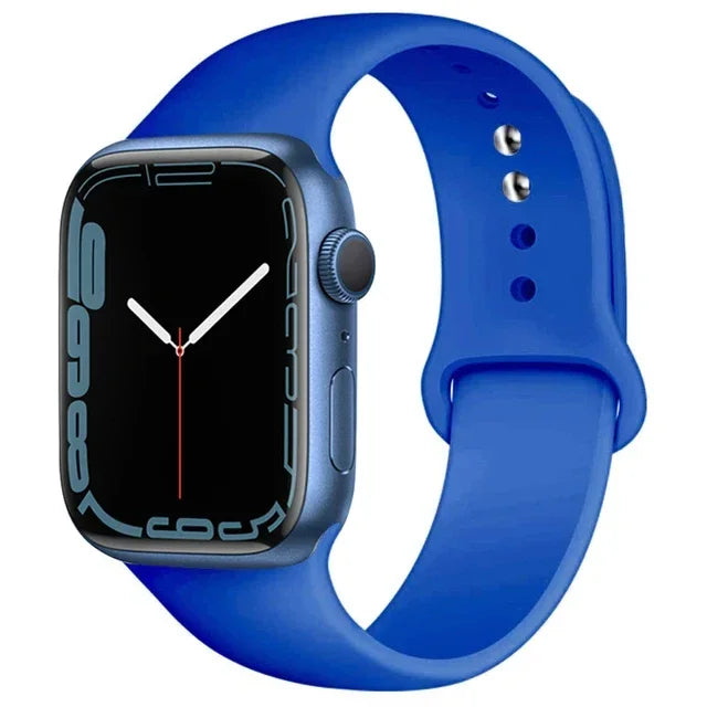 Silicone Band For Apple Watch strap 46mm 44mm 45mm 40mm 41mm 42-38mm 49mm sport bracelet iwatch series 11 10 9 8 7 6 5 SE Ultra3
