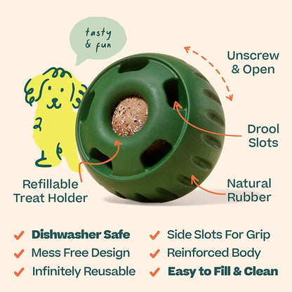 Silicone Dog Chew Toy with Treat Dispenser – Interactive Puzzle Toy for Dogs
