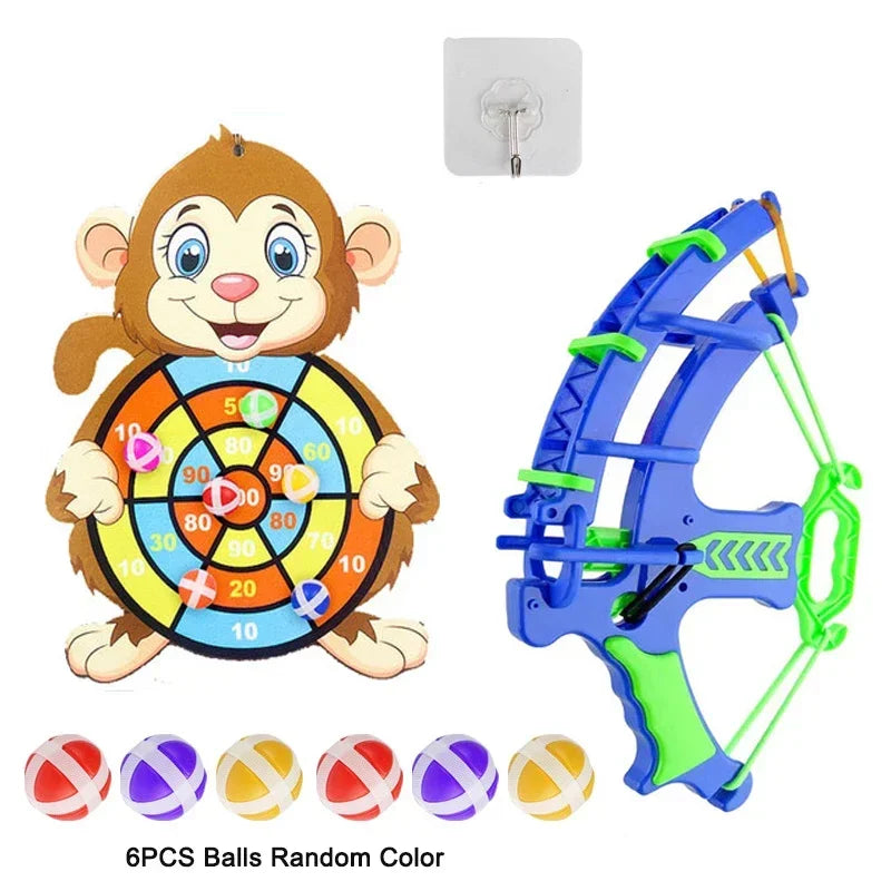 Kids Sticky Ball Dart Board – Indoor Montessori Game for Children 3-7 Years - I YAN