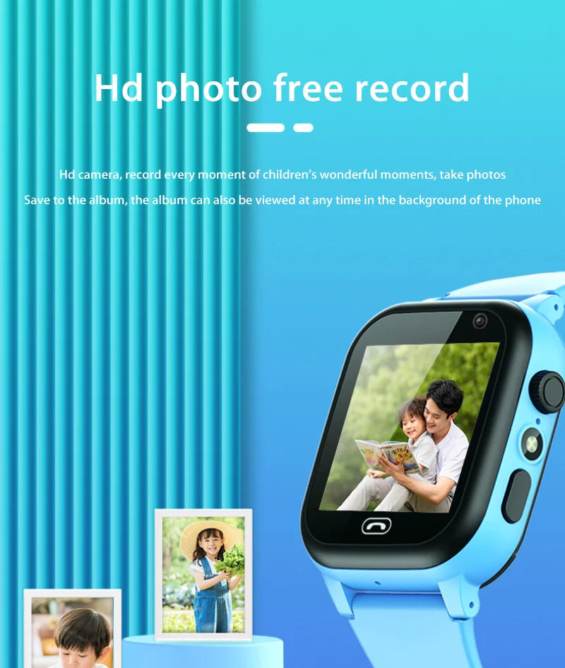 Kids Smart Watch 5G Multifunctional Waterproof IP57 SOS GPS Camera Call Sim Card Child Gifts Sport Watches Tracker 2026
