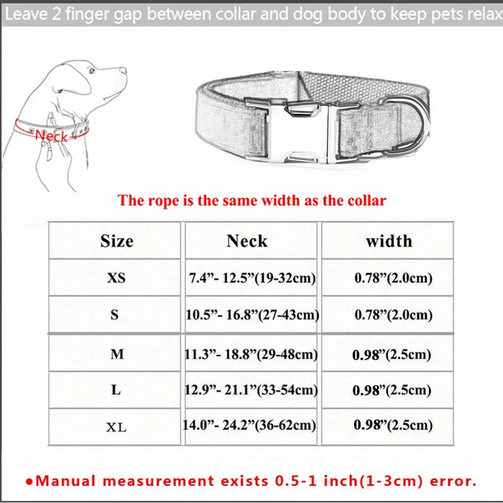 Personalized Dog Collar Customized ID Name Tel Engraving for Small Medium Large Dogs Walking Chihuahua Accesorios