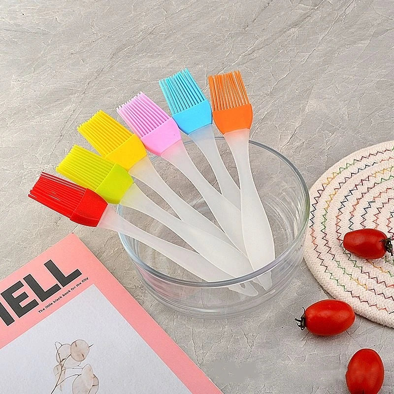 4/1PCS Silicone Barbecue Brush Pastry Grill Bread Oil Brush Split Type High Temperature Resistant BBQ Cake Baking Tool Bakeware