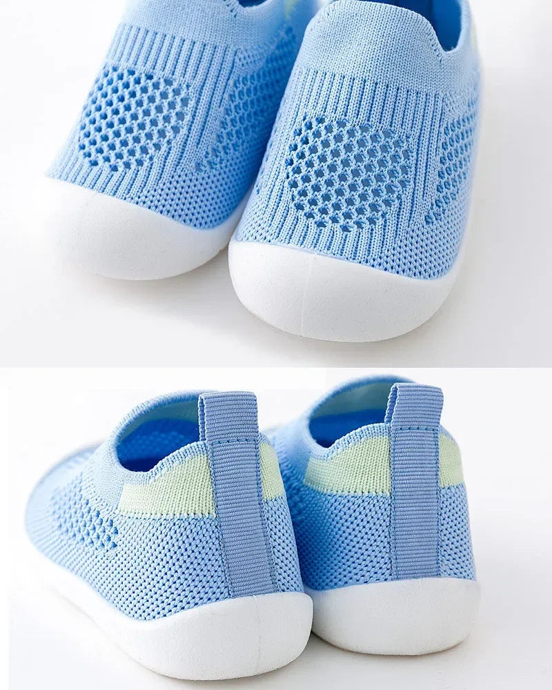 Toddler Slip-On Sneakers – Breathable Knitted Kids Casual Shoes for Boys & Girls (0 Months–4 Years) - I YAN