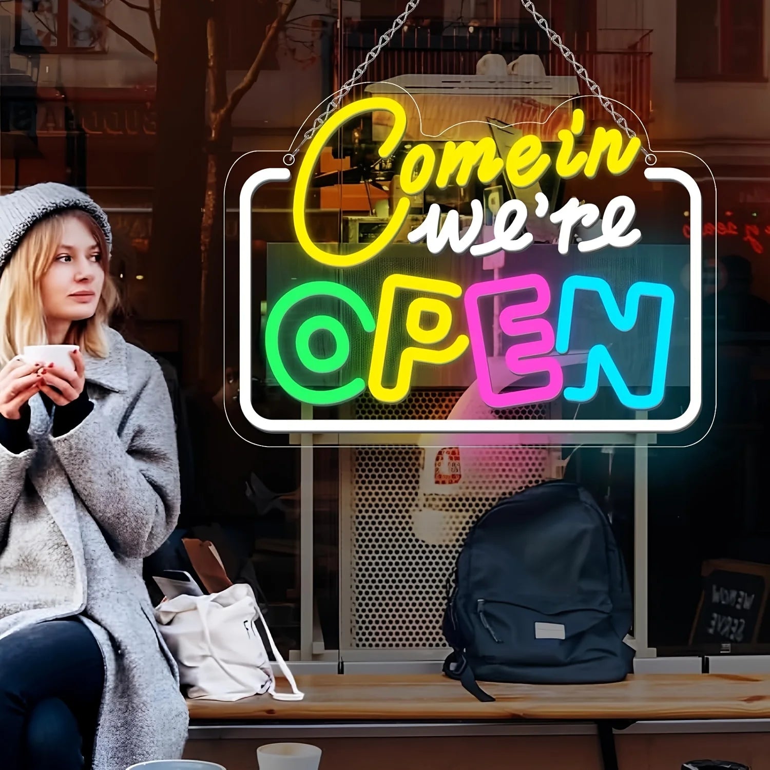 Open LED Neon Signs Light Up Open Sign Walls Window Art Decor for Shop Bar Hotel Restaurant Retail Store Party Pub