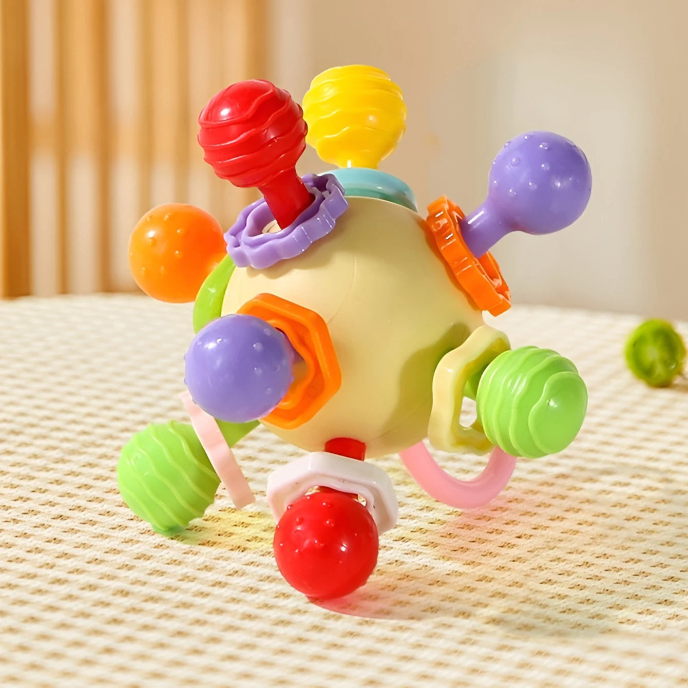 Manhattan Hand Grip Ball – Baby Teether Rattle & Sensory Toy - I YAN
