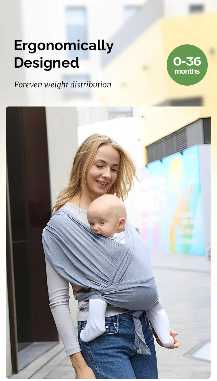I YAN ergonomic baby backpack carrier with X-shaped support, outdoor newborn sling featuring adjustable backpack straps, comfortable for parents