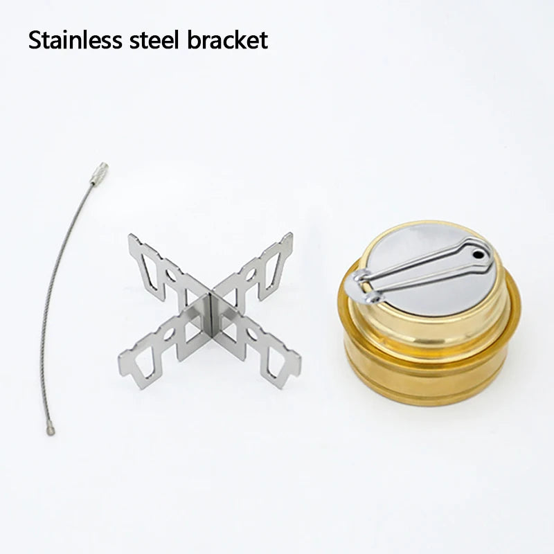 1set Camping Solid Fuel Alcohols Stove Portable Foldable Alcohol Burner Camping Equipment Hiking Picnic Cooking Supplies고체연료