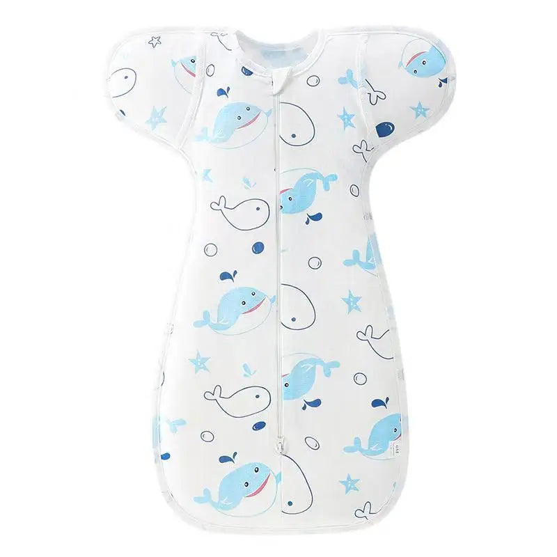 I YAN 100% cotton newborn swaddle sleepsack for babies 0-6 months, soft muslin blanket set for safe, cozy swaddling.