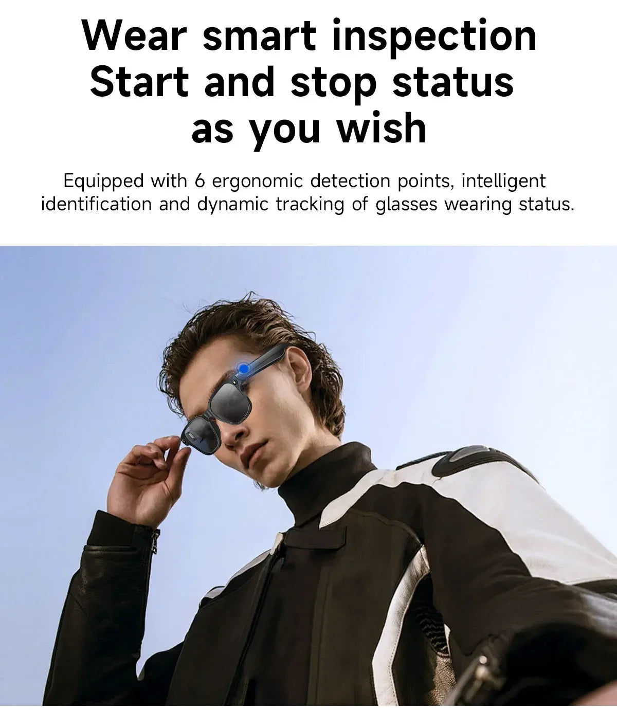 Lenovo 100MP Camera 8K HD Smart Glasses Chat GPT 260mAh Battery Bluetooth Call Voice Assistant Control Smart Glasses for Men