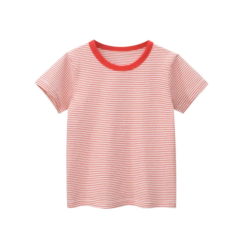 Children's short sleeve cotton T-shirt by I YAN, featuring a cartoon design, for boys aged 2-9 years, perfect for summer wear.