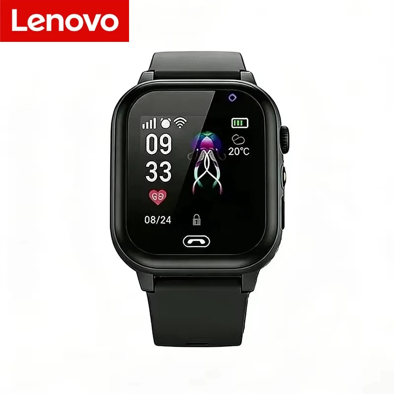 Lenovo Kids Smart Watch by I YAN with waterproof design, GPS, SOS, camera, call function, and SIM card for children.
