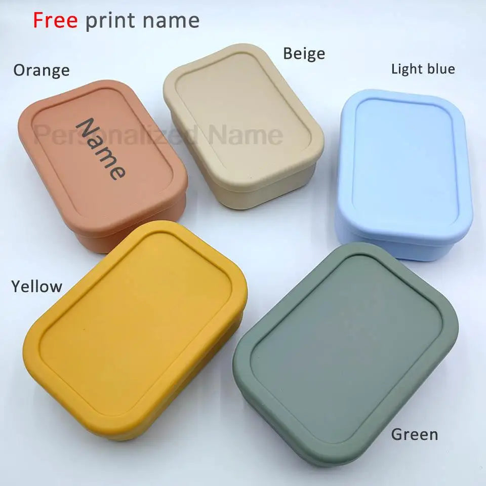 Silicone Bento Lunch Box 3 Compartments – Leakproof BPA Free Kids Food Container - I YAN