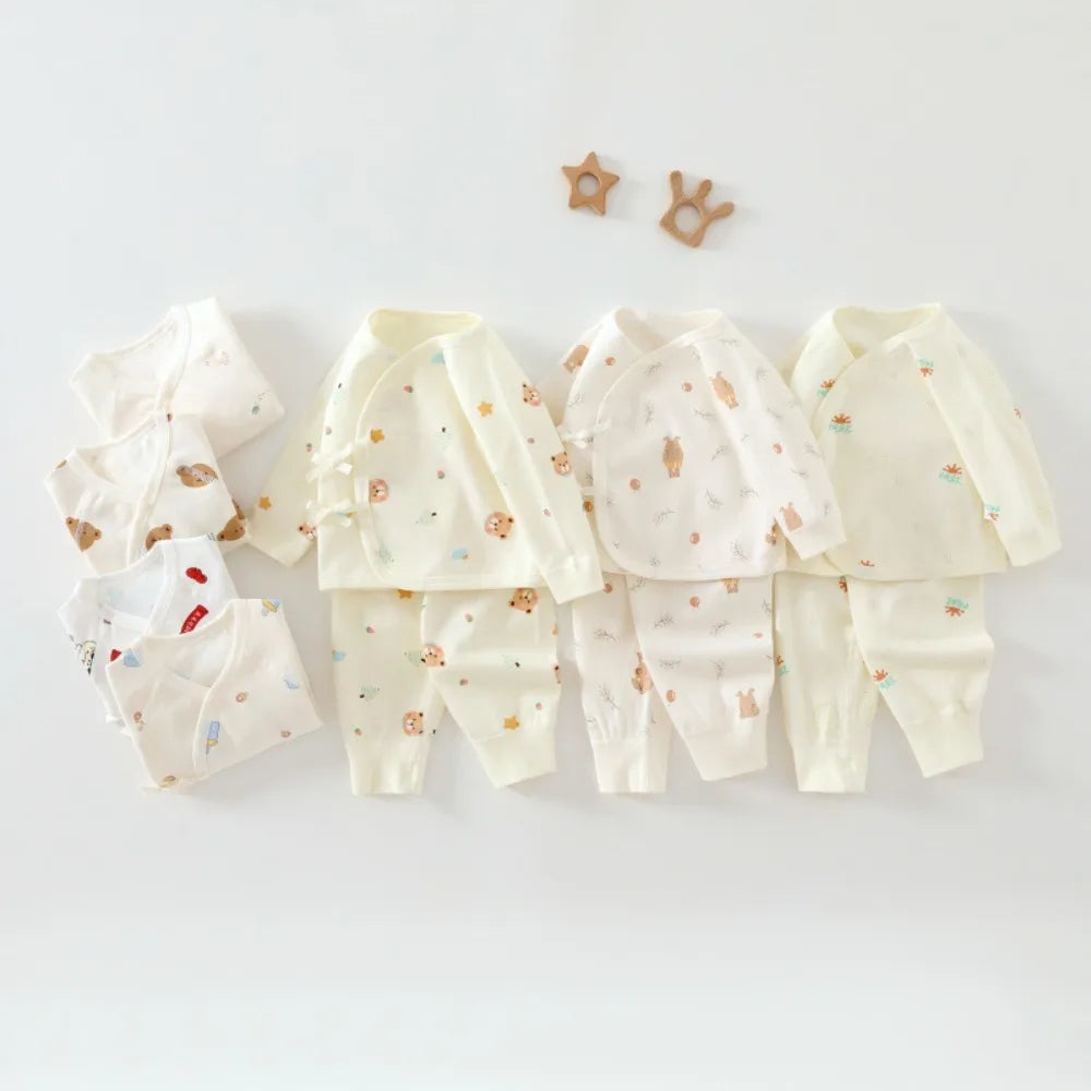 Baby Cartoon Cotton 2-Piece Set | Long Sleeve Top & Pants Newborn 0-6M - I YAN