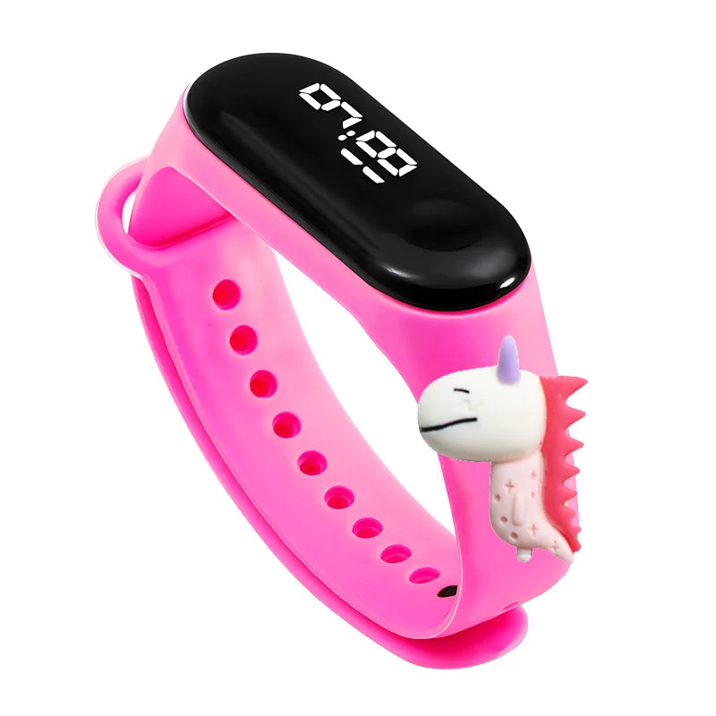 Waterproof Children's Smart Watch Cartoon LED Digital – Fun Electronics Wristwatch Birthday Gift for Kids Age 2-15 - I YAN