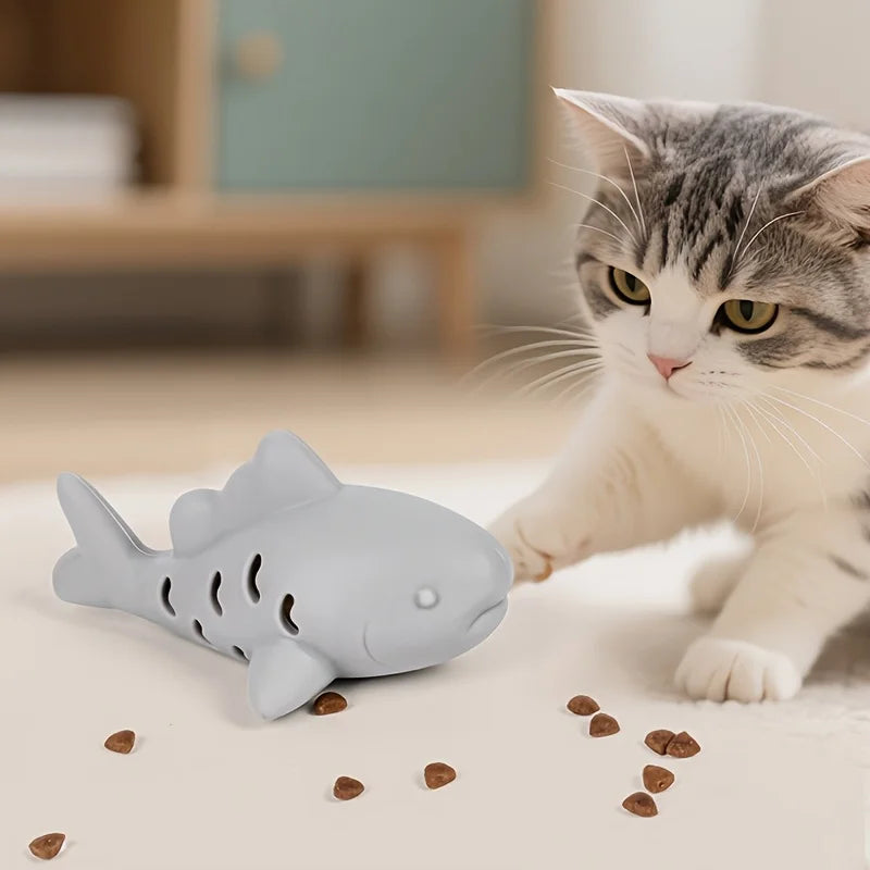 Durable I YAN interactive pet toy for cats and dogs with hiding compartments, teeth grinding design, and food dispensing features.