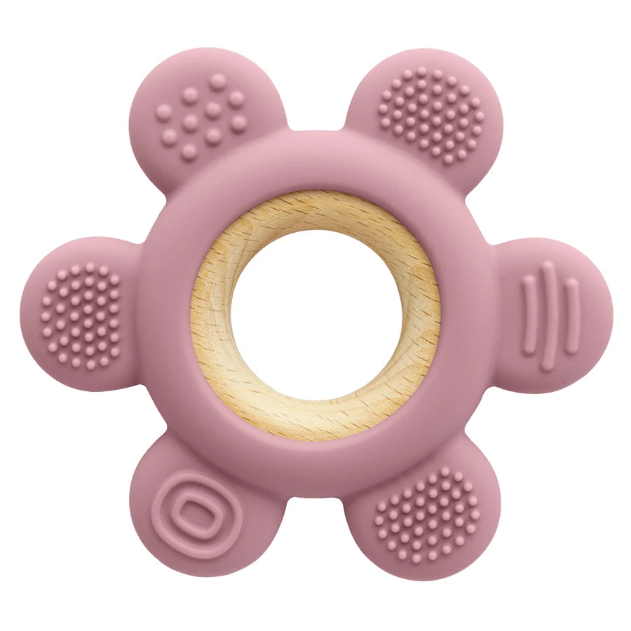 1PC Baby Silicone Teether Rudder Shape Necklace Teether Toy BPA Free Silicone Children Goods Infant Sensory Chewing Toys