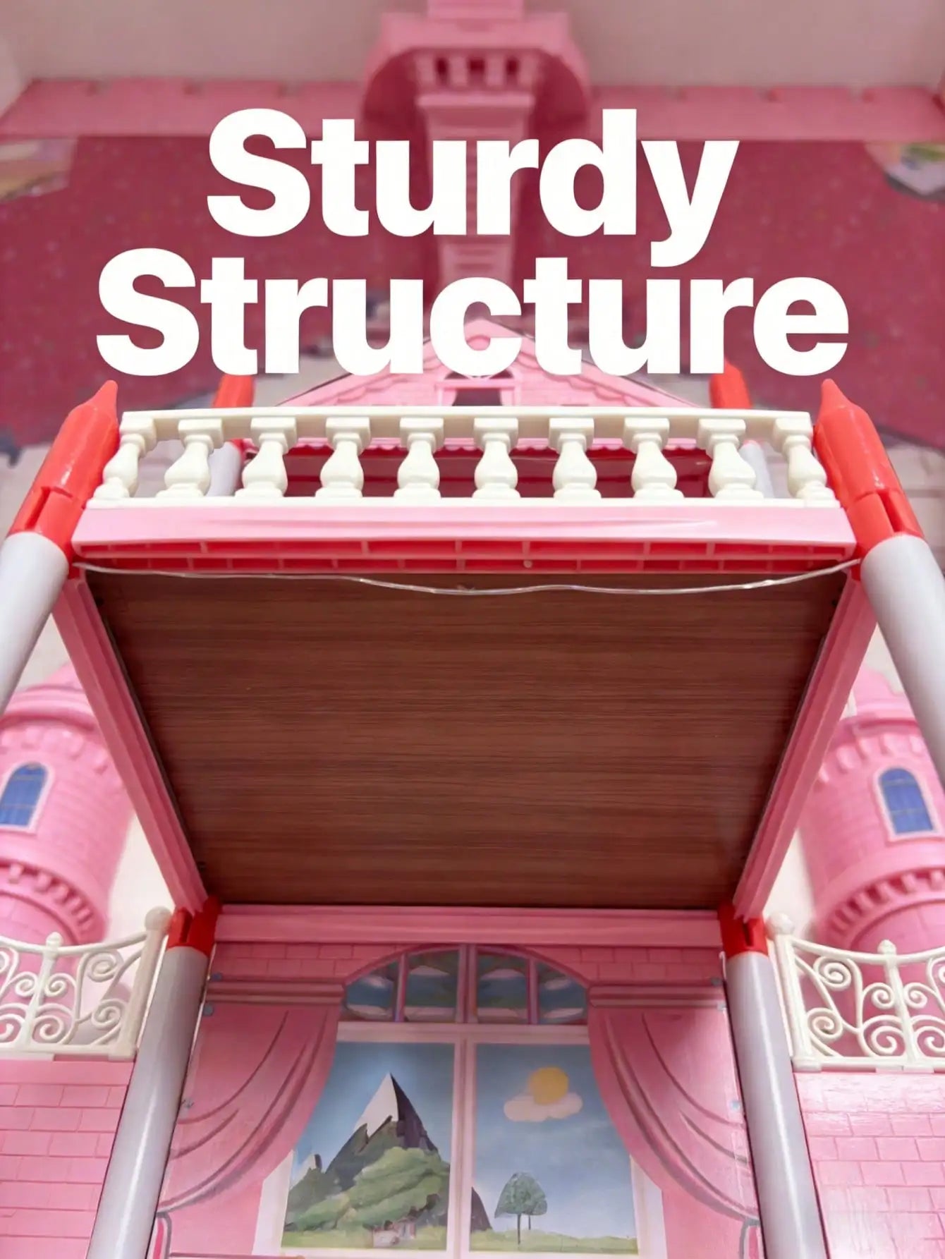 I YAN Villa Dollhouse Playset with furniture, a DIY castle for kids, educational puzzle toy, perfect for children's play and learning.