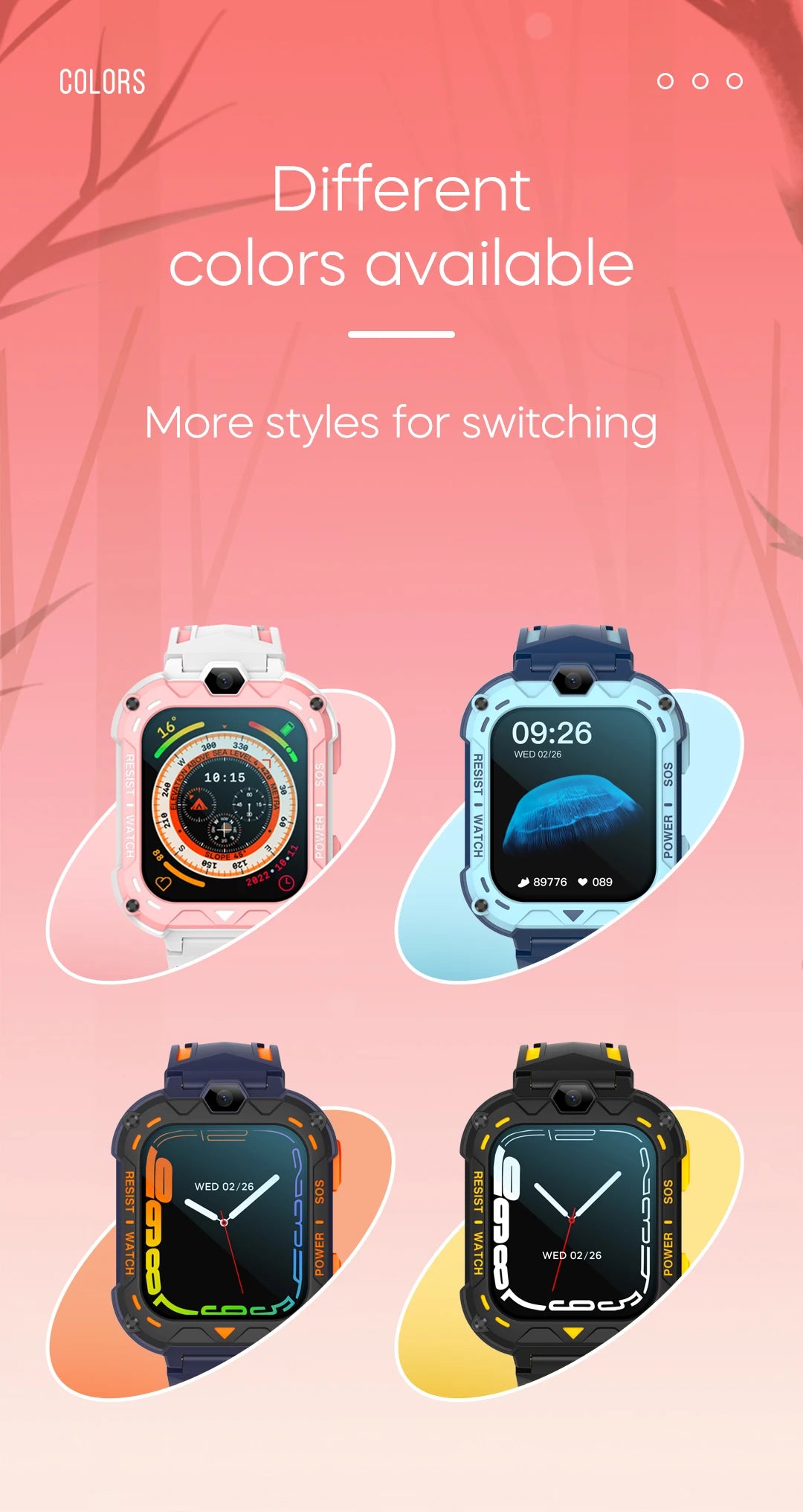 VALDUS 2025 New VK39 4G Children Smartwatch GPS SOS Video Call WIFI SIM Card 0.08Mpix Camera Large Screen 4G Watch For Kids Gift