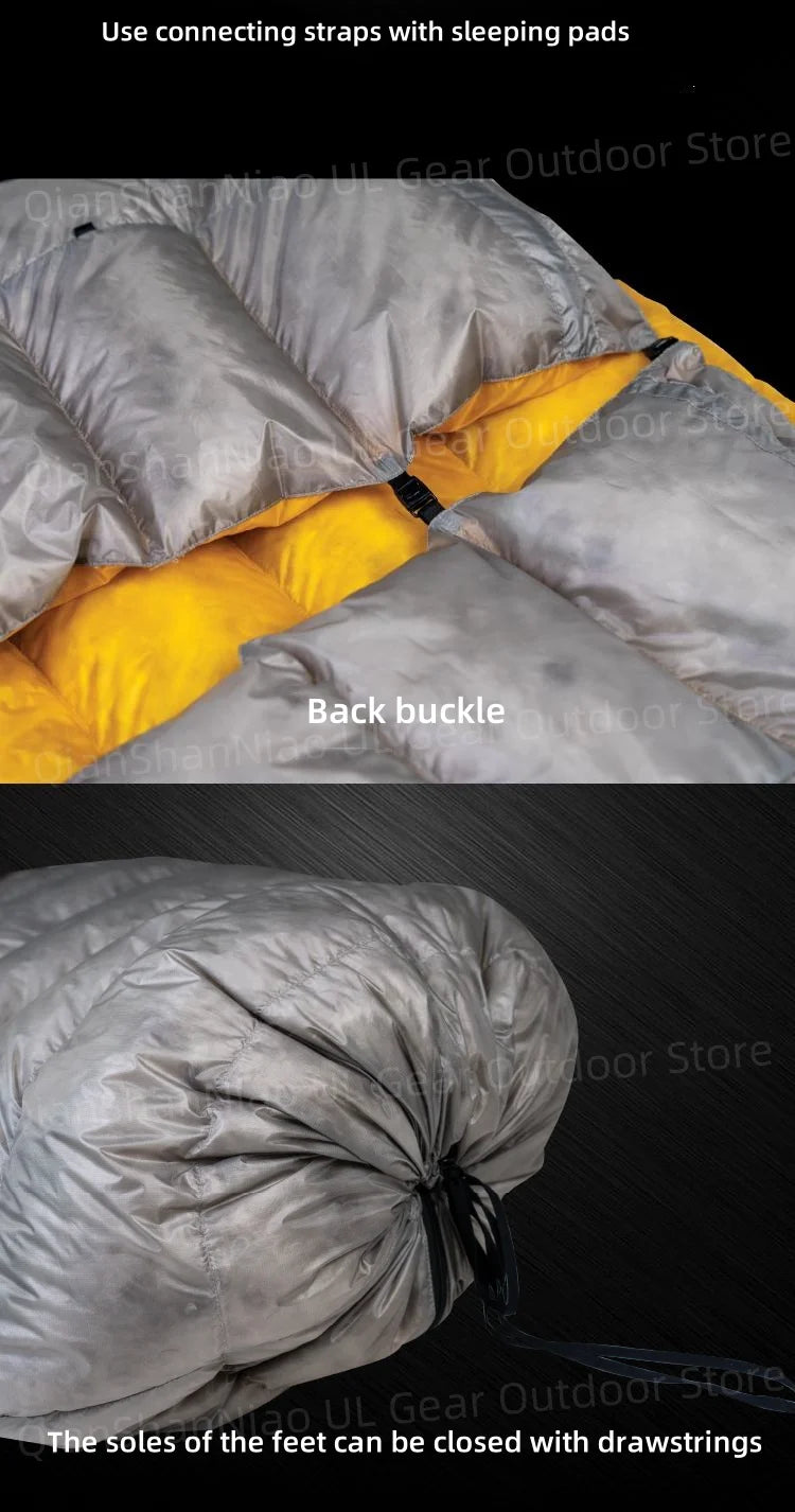 ICE Flame NXT 800FP Down Quilt Outdoor Camping Multifunctional Ultralight New Duck Down Quilt Waterproof Bottomless Sleeping Bag