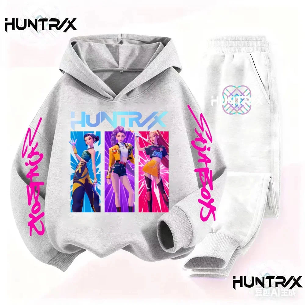KPop Demon Hunters Saja Boys Kids Hoodie Set – Unisex Sweatshirt & Tracksuit (2pcs) - I YAN