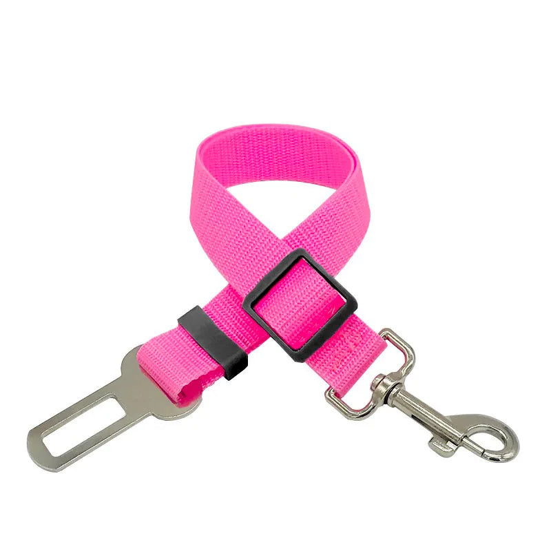 Dog Car Seat Belt Safety Protector Travel Pets Accessories Dog Leash Collar Breakaway Solid Car Harness
