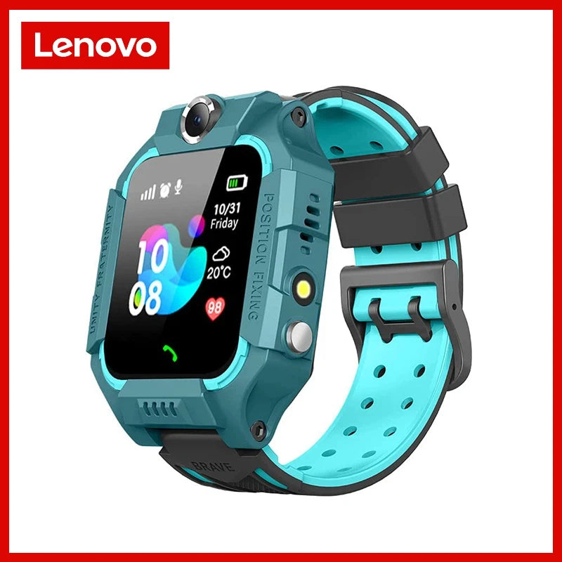 Lenovo GPS Kids Smart Watch SIM Card Call SOS – Camera Waterproof Watch for Boys & Girls Gift - I YAN