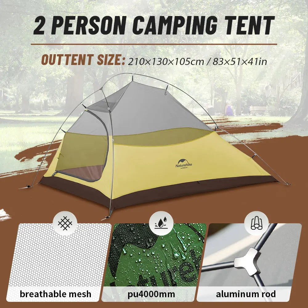 1 2 3 Person Camping Tent Ultralight Waterproof Trekking Tents Hiking Backpacking Shelter Tent Travel Tent