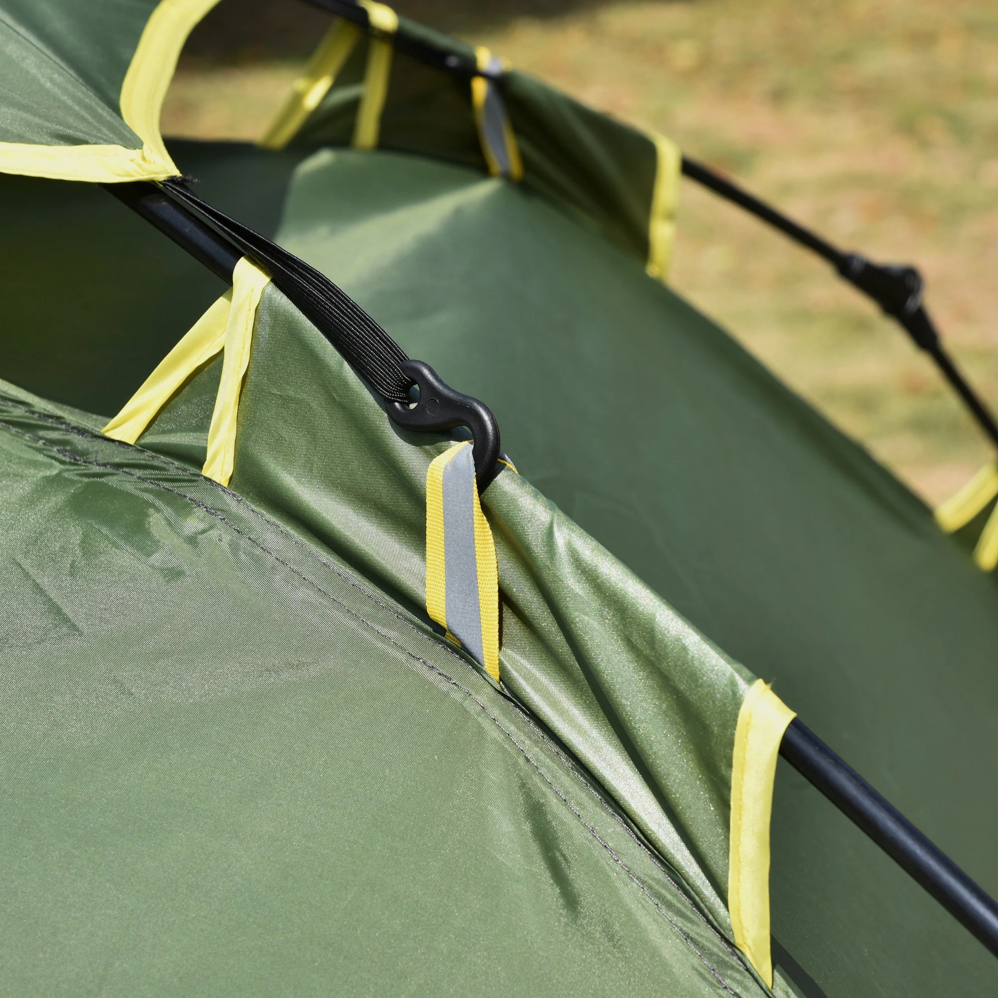 Camping Tent, Instant Pop Up Tent, 3 Person Dome Tent with Sewn-in Groundsheet, 2 in 1 Double Layers for Camping